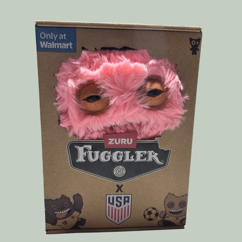Zuru Fuggler x USA *Catch Me Butt-On* Soccer Pink Plush Walmart Exclusive New